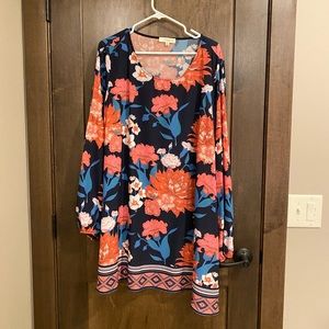 Umgee Dress with bell sleeves